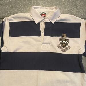 Vintage Kappa Alpha Theta Embroidered Crest Patch Rugby Shirt Small Coat Of Arms
